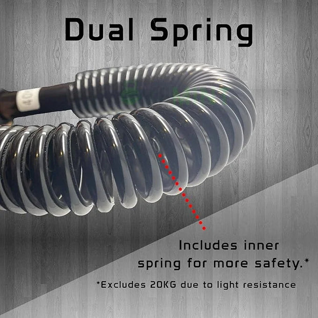 MOVEMINT Power Twister Chest Resistance Spring Bar Exerciser (20KG to 100KG Options) - Product Image