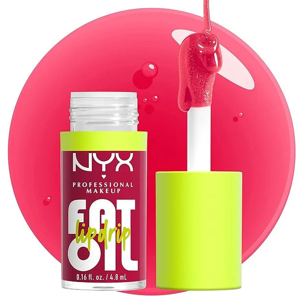 NYX PROFESSIONAL MAKEUP Fat Oil Lip Drip, Moisturizing Lip Oil Gloss, Vegan Tinted Formula, Up to 12 HR Hydration - Newsfe...