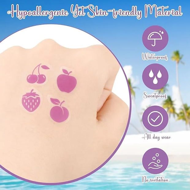 80 Pcs UV Stickers for Sunscreen, Sunscreen Stickers Reapply Reminder Know When to re-Apply Sunscreen, UV Detection Sticke...