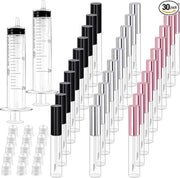 Bercoor 30 Pack Lip Gloss Tube, 10ml Empty Refillable Lip Balm Bottle Clear Plastic Lip Gloss Container with Rubber Stoppe...