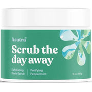 ASUTRA Dead Sea Salt Essential Oil Body Scrub Exfoliator (Purifying Peppermint), 16 oz - Ultra Hydrating, Gentle, & Moistu...