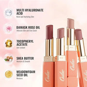 Oulac Beige Nude Satin Lipstick Set - Matte Lip Base, Full Coverage Lip Color, Satin Matte Finish, Cream Texture, Hydratin...
