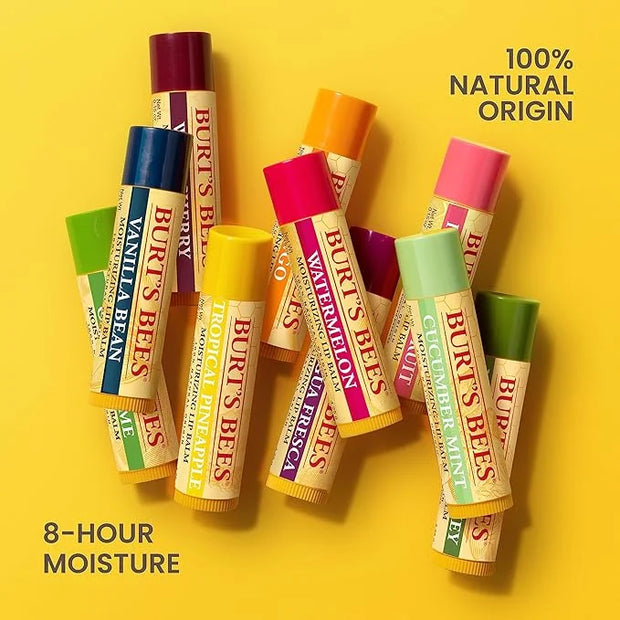 Burt's Bees Beeswax Lip Balm, Lip Moisturizer With Responsibly Sourced Beeswax, Tint-Free, Natural Conditioning Lip Treatm...