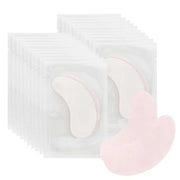 100 Pairs Hydrogel Under Eye Gel Patches Lint Free Eye Lash Pads Eyelash Extension Tool Mask Eyepads, Transparent/Pink - P...