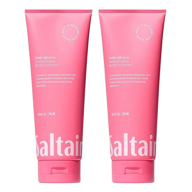 Saltair Body Lotion - 2 Pack Moisturizing Lotion For Dry Skin. Pink Beach Scented Hydrating Body Cream with Nourishing Moi...