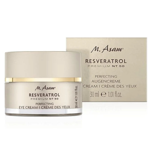 M. Asam Resveratrol Premium NT50 Perfecting Eye Cream – Anti-aging under eye cream with resveratrol & hyaluronic acid to s...