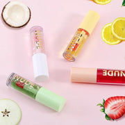 Color Changing Lip Oil Set, Hydrating Lip Glow Oil, High Shiny Plumping Lip Oil, Non-Sticky Lip Gloss, Nude Fruity Glow Oi...