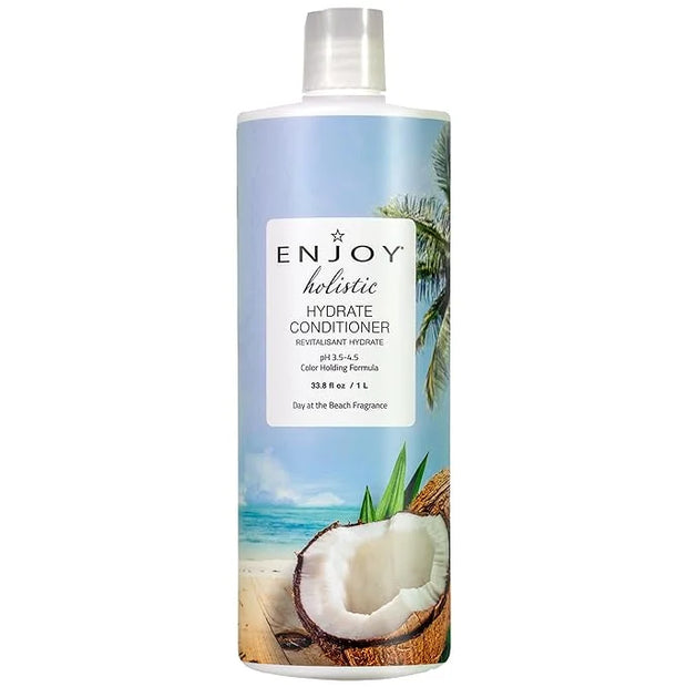 Enjoy Hair Care Holistic Hydrate Conditioner, pH 3.5-4.5, Hair Conditioner For Damaged Hair, Conditioner Curly Hair Produc...