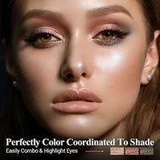 3PCS Brown Pink Eyeshadow Stick Set, Shimmer Neutral Cream Eye Shadow Sticks Crayon,Waterproof Long Lasting Eye Highlighte...