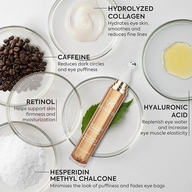 Eye Cream for Dark Circles: Under Eye Cream with Caffeine Retinol - Reduces Under Eye Bags and Fine Lines Gold - Product I...