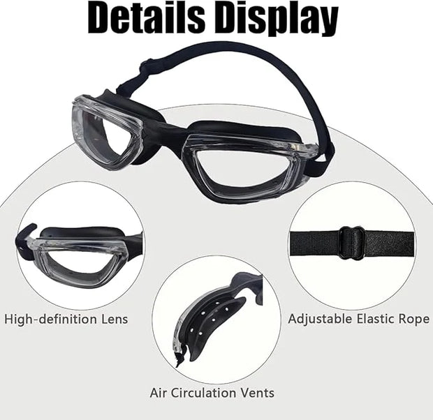 Dry Eye Relief Glasses with Hydrating Chamber Design and Air Circulation Holes，Silicone Hydrating Dry Eye Masks，Moisture E...