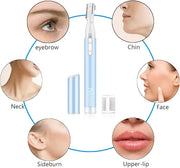 Eyebrow Trimmer, Precision Electric Eyebrow Razor for Women Battery-Operated Facial Hair Remover with Comb No Pulling Sens...