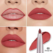 evpct Silky Lip Liner Pencil Retractable, Red Brown Smooth Lip Liner Creamy Velvet Lipliner Long-Lasting for Korean Makeup...