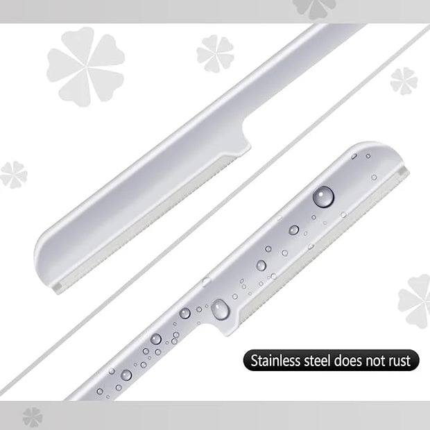 10 Pieces Eyebrow Razor for Women Facial Shaver Razor Brow Shaper Eyebrow Trimmer Dermaplaner Shaping Tool with Cover (Sil...