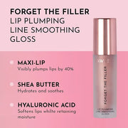 Forget the Filler Lip Plumping Line Smoothing Gloss - Candy Sky - Premium Volumizing Lip Gloss with Natural Ingredients De...