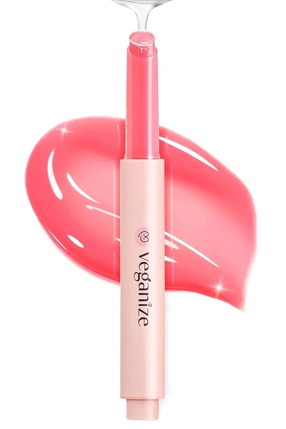 SELF BEAUTY Veganize Collagen Lip Glass Balm | Hydrating Lip Balm in 9 Vibrant Colors | Moisturizing Lip Care Infused with...