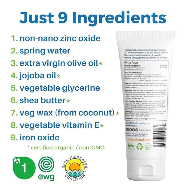 Waxhead Tinted Sunscreen with Zinc Oxide (Sheer Medium Tint) - Tinted Mineral Sunscreen, BB Cream Tinted Moisturizer with ...