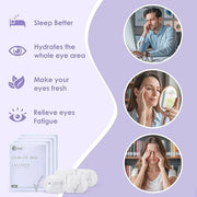 Disposable Hyaluronic Acid Eye Masks for Sleep & Relaxation, Heated Steam Eye Masks for Spa & Travel,Relieving Dry Eyes, D...