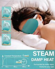 16 Packs Steam Eye Mask Lutein, Heated Eye Masks Bluebell Scent Relaxing Gifts for Women Soothing Eye Fatigue Hot Sleep Ma...
