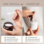 100pcs Pana Brand Cosmetic Make Up Disposable Plastic 2.5" Spatulas Skin Care Facial Cream Mask Spatula (100 Pieces in a C...