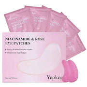 Under Eye Patches for Dark Circles,Puffy Eyes,20 Pairs Face Masks SkinCare With Niacinamide and Rose for Rehydrated - Prod...