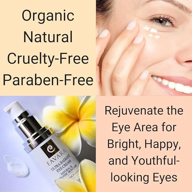 Organic Facial Cleanser, Anti Aging Eye Cream and Natural Ultra Face Moisturizer - Product Image