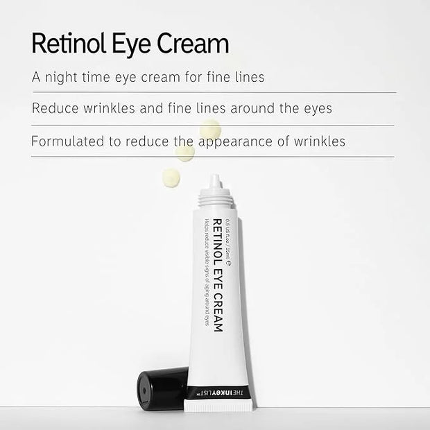 The INKEY List Retinol Eye Cream 0.5 oz/15ml, Reduce Wrinkles and Fine Lines, Night Cream, Vegan Friendly, Suitable For Al...