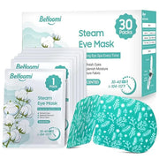 30Packs Steam Eye Mask, Heated Eye Mask Warm Compress for Eyes, Self Heating Warm Eye Masks Disposable Steam Mask for Home...
