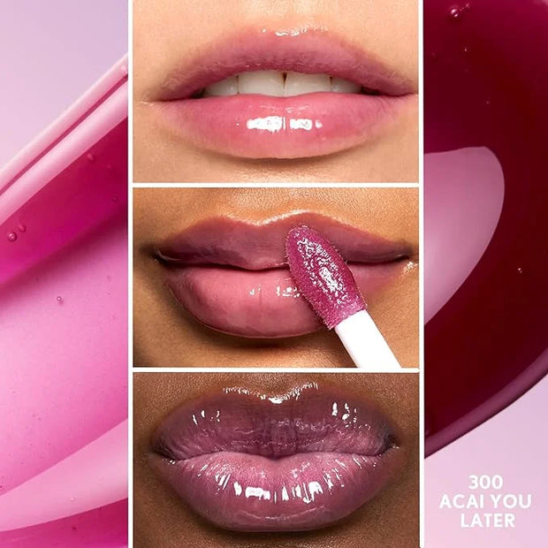 COVERGIRL Clean Fresh Yummy Gloss – Lip Gloss, Sheer, Natural Scents, Vegan Formula - Acai You Later - Product Image