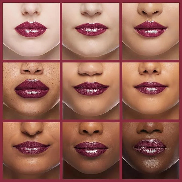 Oulac Burgundy Lipstick for Women with Metallic 3D Shine Lightweight Hydrating Formula, High Impact Lip Color, Vegan Beaut...