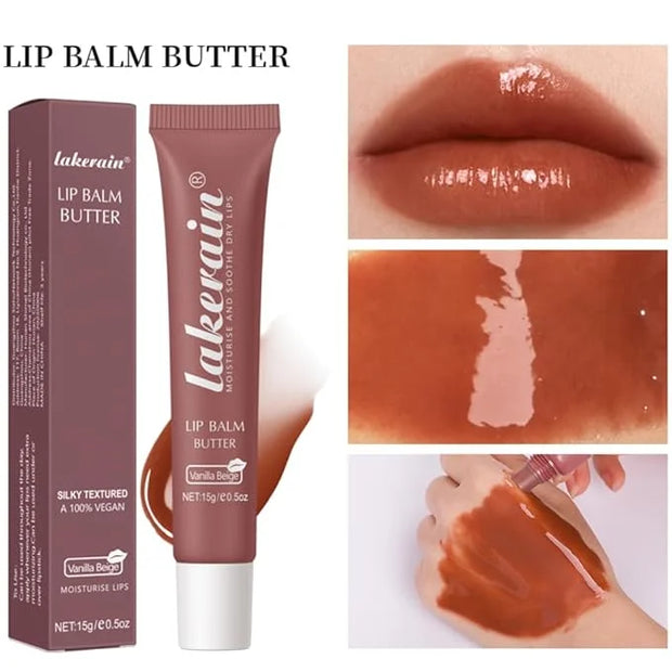 Tinted Lip Butter Balm - Tinted Moisture Gel Lip Gloss | Hydrating Glow Tinted Lip Care | Tinted Lip Stain (01+02+06, A se...