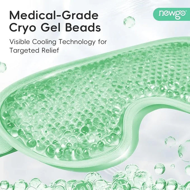 NEWGO Cooling Eye Mask for Puffy Eyes, Cold Eye Mask Eye Ice Pack for After Eyes Surgery, Tension Stress Relief, Itchy Eye...
