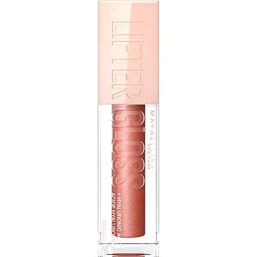 Maybelline Lifter Gloss, Hydrating Lip Gloss with Hyaluronic Acid, High Shine for Plumper Looking Lips, Topaz, Terracotta ...