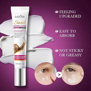 Snail Recombinant Collagen Eye Cream,Snail Repair Eye Cream with Snail Mucin Extract and Collagen,Anti-Aging Moisturizerfo...