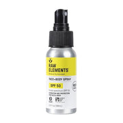 Raw Elements Face + Body Spray SPF 50 All-Natural Mineral Sunscreen - Reef Safe, Water Resistant, Broad Spectrum UVA/UVB P...