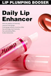 Plumping Lip Oil with Fresh Ginger Extract - Instant Fuller Lips, Ultra-Hydrating & Nourishing Glossy Lip Glow Oil, Lip Pl...