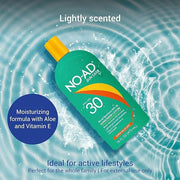 NO-AD SPF 30 Sunscreen Lotion | Broad Spectrum UVA/UVB Protection | Water Resistant | Octinoxate & Oxybenzone Free with mo...