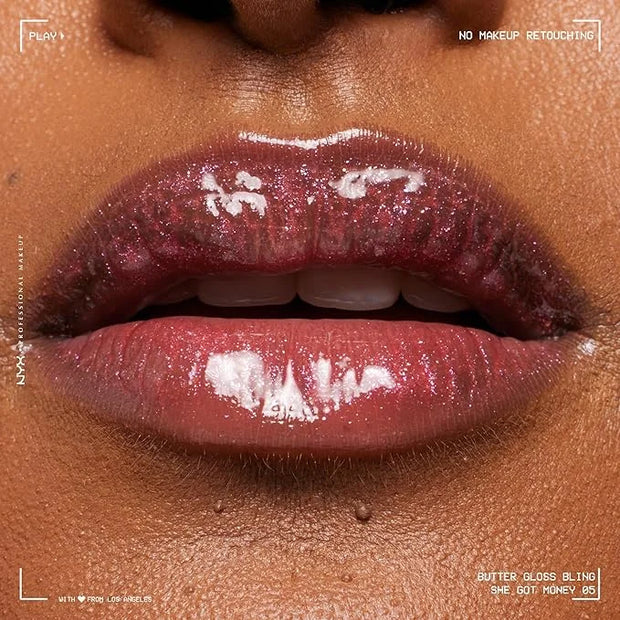 NYX PROFESSIONAL MAKEUP Butter Gloss Bling Lip Gloss, Non Sticky and Shiny Vegan Lip Makeup - She Got Money - Product Image