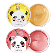 LOOKATME Korean Eye Mask for Dark Circles and Puffiness, Hydrogel Eye Patch for Eye Bags with Rose Gold (60pcs x 2pk), Eye...
