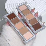 evpct 5Colors Matte Nude Eye Shadow Palette Makeup for Older Women, Nude Pink Brown Cocoa Neutral Matte Smokey Cream Mini ...