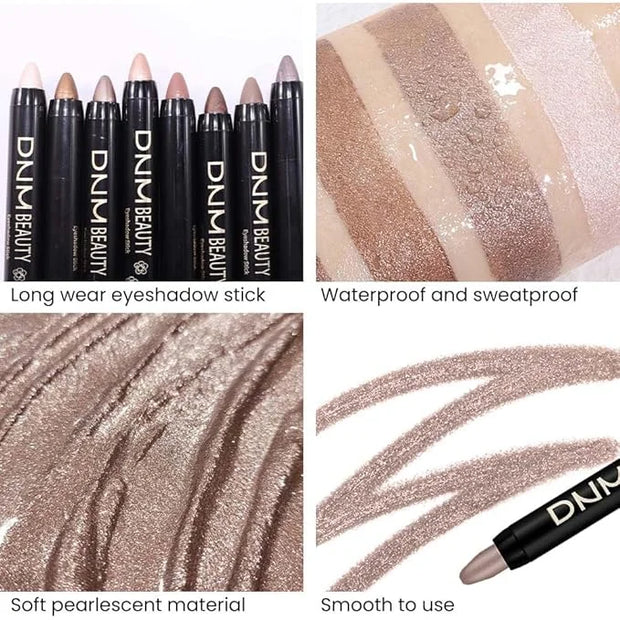 evpct 2Pcs Cream Eyeshadow Sticks Set for Eyes Waterproof, Taupe Shimmer Matte Eye shadow Stick Pencil Pen Bulk sombras en...