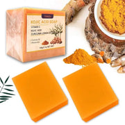 Turmeric Facial Cleanser,Turmeric Soap And Turmeric Face Scrub Three Piece Set for Face & Body,Turmeric Face Wash,Turmeric...