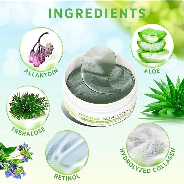 VELAMO ADVANCED Under Eye Patches: Aloe Vera Under Eye Mask for Dark Circles - Retinol Eye Patches for Wrinkles and Puffin...