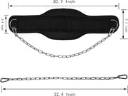 Weight Lifting Belt with Chain Fitness Dip Belt - Product Image
