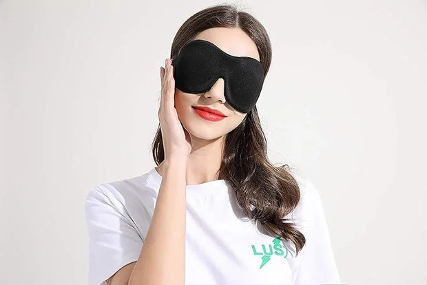 Sleep Mask 2 Pack, Invisible Alar Deep Orbit 3D Eye Mask Ultra Lightweight & Comfortable Sleeping Mask for Side Sleeper, S...