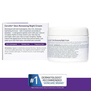 CeraVe Skin Renewing Night Cream, Niacinamide, Peptide Complex, and Hyaluronic Acid Moisturizer for Face, 1.7 Ounce, Packa...