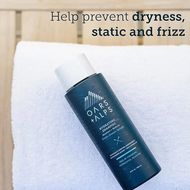 Oars + Alps Men's Sulfate Free Hair Shampoo and Conditioner Set, Infused with Kelp and Algae Extracts, Fresh Ocean Splash,...