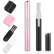 Chumia 2 Pcs Electric Eyebrow Trimmer Women Precision Face Razors Mini Shaver with Comb Christmas Women Gift Battery Opera...