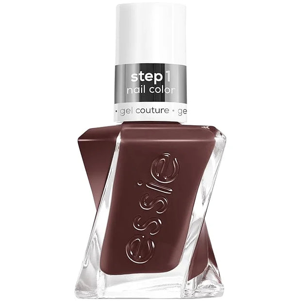 Essie Gel Couture Long-Lasting Nail Polish, 8-Free Vegan, Raisin Brown, All Checked Out, 0.46 fl oz - Product Image