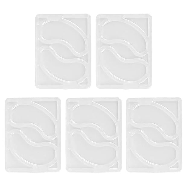 Eye Mask, 5Pcs Reusable Eye Mask Multifunctional Mask Patch Tray Plate Set Reusable Portable Eye Patches for Facial Mask M...